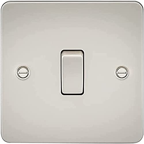 Knightsbridge FP8341PL FPAV8341PL Flat Plate 20A 1G Dp Switch-Pearl