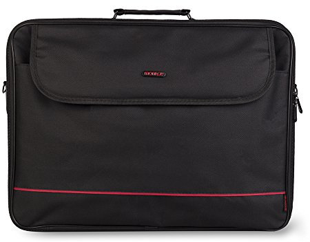 MONRAY Passenger - Maletín de Nylon para Portátil hasta 16, Color Negro