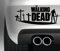 myrockshirt WalkingDead Zombie Aufkleber Autoaufkleber Sticker Auto`+ Bonus Testaufkleber Estrellina-Glückstern ®, gedruckte Montageanleitung, waschanlagenfest,