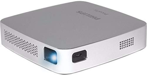 Philips PPX5110 PicoPix Tragbarer Videoprojektor, 100 Lumen Silber