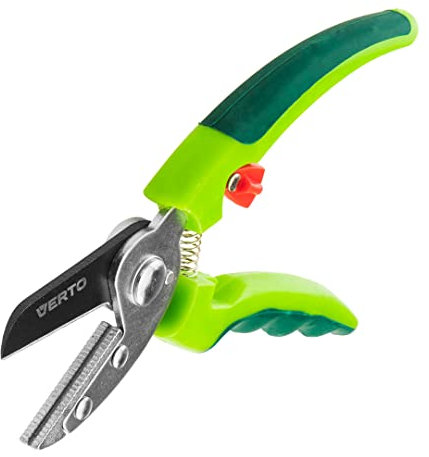 VERTO Gartenschere heckenschere | Gartenschere Ergonomische Garten-Pflanzen-Blumenschere Gartenwerkzeug Universal-Gartenschere Präzisionsklinge | Schnittdurchmesser 10 mm Länge 190 mm