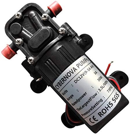 CYBERNOVA Bomba de diafragma DC12V 73 PSI 3.5L/m Auto cebado de la Bomba Bomba del pulverizador para granja/jardín/riego por aspersión/limpieza de vehículos