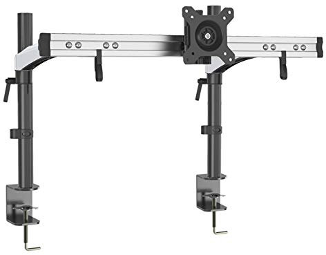 HFTEK Monitorarm -Tischhalterung für Bildschirm von 15 bis 49 Zoll mit Tischklemme - VESA 75/100 (MP211C) -Individuell umrüstbar