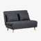 SKLUM Sofabett mit 2 Plätzen aus Stoff Elen Graphit (mehr Farben)