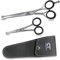 CT Pet Cat Dog Grooming Scissors Kit – 6 & 4.5 inch Hair Cutting Scissors Set, Japanese Stainless Steel Curved Blades with Safety Round Tips for Your Beloved Pets