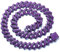 Halukakah Kubanischer Diamant Link Halskette Für Männer - Handset Lila Edelstein Amethyst - Rhodium Schwarz Plattiert - Breite 12mm Länge 50cm - Mit Geschenkbox