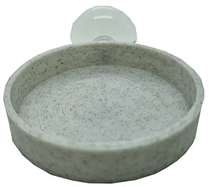 Futter-Schale mit Saugnapf Garnelen Futter Sticks (Marmor-Optik)