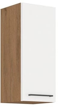 Vigo Hängeschrank 30 Eiche Lancelot Weiß Hochglanz Küchenzeile Küchenblock Küche