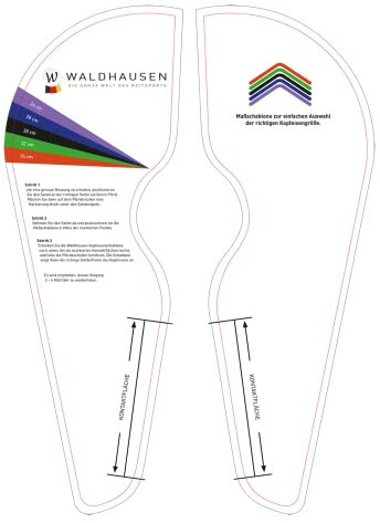 WALDHAUSEN Maßschablone für Waldhausen Sättel