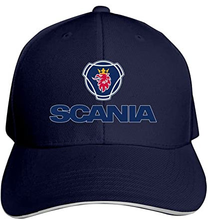 FJKHNDNZ Bxesgsqrqua Sandwich Curved Edge Outdoor-Baseballkappe Unisex Verstellbar, navy, Einheitsgröße