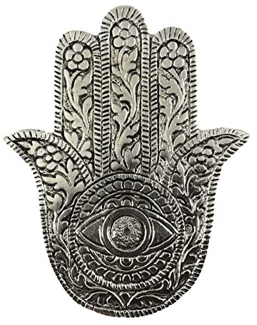 Freak Scene Räucherstäbchenhalter - Schale - Ornamentik - Silber - Hamsa