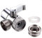 FIYSON 3 Wege Umschaltventil Dusche M22 X M24 Umstellventil 20mm G 1/2 Absperrventil Ventil Umschalter Legierung Brause Adapter Chrom Poliert Wasserhahnadapter Ersatzteile für Küche Bad Duschsystem