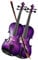 Violine Anfänger Lila Geige Massivholzgeige Kinder Anfänger Üben Geige (Color : 1/8)