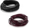 2 Rollen PU Lederband 300 cm x 3 mm Flache Lederschnur Faux Wildleder Vintage Leder Schnur, Naturlederband Basteln Lederschnüre für DIY Armband Halskette Schmuck Handwerk