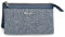 Pepe Jeans Maddie Borsa Tre Scomparti Blu 17,5x9,5x2 cm Poliestere con dettagli in Pelle Sintetica
