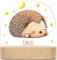 GRAVURZEILE Personalisiertes LED Nachtlicht für Kinder - Igel Design - Personalisiert mit Namen - Nachttischlampe für das Kinderzimmer - Geschenk für Kinder & Babys - Baby Geschenk