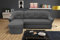 DOMO. collection Ecksofa Puno, kleines Sofa in L-Form mit Longchair, Couch, Polstermöbel, Eckcouch, 233 x 142 x 84 cm (BxTxH), grau