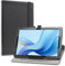 LiuShan pour DOOGEE U9,Slim PU Cuir Etui et Pliable Stand Folio Coque Couverture pour DOOGEE U9 / DOOGEE U10 Pro Android Tablette 10.1 Pouces 2023,Noir