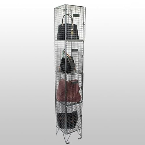 4 Door Economy Wire Mesh Locker 305mm deep