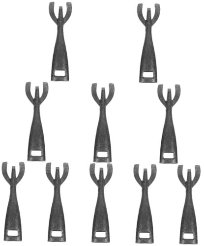 Milisten 10stücke Gusseisen Teppanyaki Clip Praktischer Bbq Clip Für Steakplatten Langlebig Und Robust Für Grillabende Camping Und Gastronomie Ergonomisches Design Für Sicheren Halt