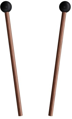 Tongue Drum Mallets, Glockenspiel Mallets, Rubber Xylophone Mallet Percussion with Wood Handle, Bell Mallets Glockenspiel Sticks