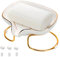 CAUTIOUS Porte-Savon Céramique Porte-Savon avec Drainage Support Ceramique avec Drain Séparé Auto Drainant Antidérapant pour Salle de Bain Lavabo Cuisine (Blanc)