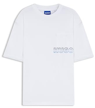 Hugo Men's Nogoste T-Shirt (Pack of 1), White, XS