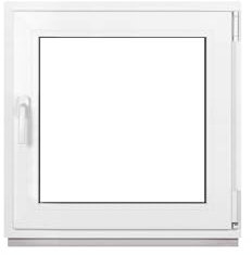 Framex Ventana de plástico blanco ancho x alto 80 x 80 cm (800 x 800 mm) 3 compartimentos (32 mm) giratorio basculante DIN izquierda – Premium – Todos los tamaños
