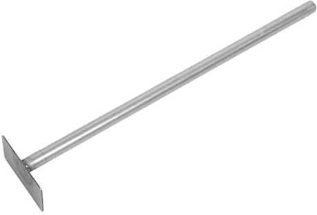 HEMOTON Herramienta Manual para Compostar en Jardín Barra de Acero Inoxidable de 50cm, Resistente al Clima y Adecuado para Airear y Mezclar Pilas de Compost al Aire Libre