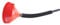 hünersdorff Universaltrichter 210mm mit Öse, Sieb & Faltenbalgschlauch 460mm, rot, HD-PE, made in Germany