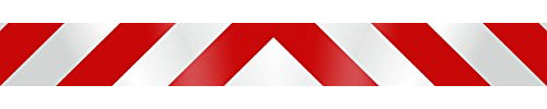 Aufkleber Reflektierender Leuchtbakenstreifen weiß/rot