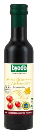 Byodo Antico Balsamico Aceto, Bio, 2er Pack (2 x 250 ml Flasche) – Original italienischer Balsamessig aus Modena, Ideal für Salate & Marinaden, Vegan