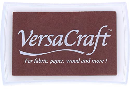 Tsukineko VersaCraft Stempelkissen-Schokolade, Synthetic Material, braun, 9.9 x 6.6 x 1.8 cm