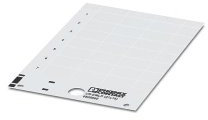 PHOENIX CONTACT US-EMLP (60X15) White Plastic Sign Card Blank Adhesive Mounting Type 60mm x 15mm Label Size 9 Number of Single Plates Pack of 10