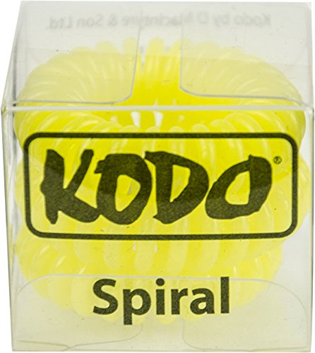 Kodo Spiral Hair Bobble Yellow (3)