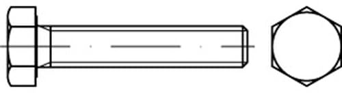 ISO 4017 8.8 Sechskantschrauben mit Gewinde bis Kopf - Abmessung: M30x80 (1 Stück)