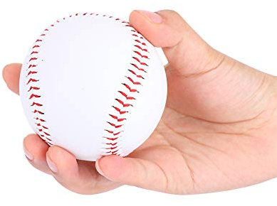 Tbest Weicher Baseballball, Baseballball aus Kuh-Gummi, Größe 22,7 cm, reduziert die Auswirkungen auf das Training Baseball, Ersatz für Schüler