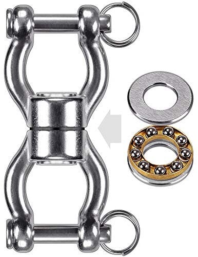 SELEWARE Schaukelhaken Schwerlast Hängesessel Outdoor - Silent Bearing Drehhaken Boxsack Halterung Deckenhaken Holzbalken hängematte Befestigung Deckenhalterung für Schaukel Gym Yoga 544KG Kapazität