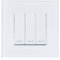 LEDKIA LIGHTING - Interruptor Triple Conmutado | Diseño Moderno | Acabados en Policarbonato Resistente | Control de Luz Doble | Ideal para Hogar | Instalación Estándar, Blanco, Policarbonato