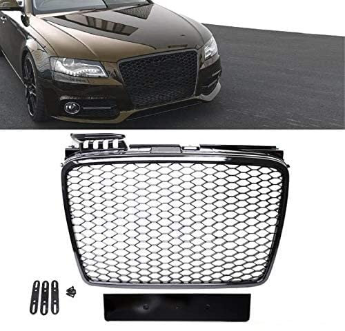 DM Autoteile Wabendesign Kühlergrill Wabengrill Glanz passend für A4 B7 04-08 nicht RS4