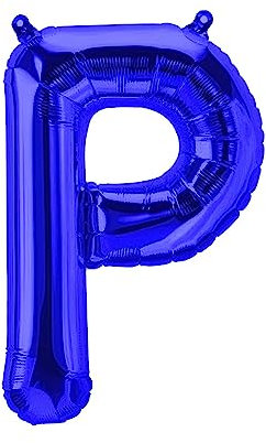 Folienballons Buchstaben Blau - 40/80/100 cm für Geburtstag Hochzeit Party Dekoration Happy Birthday JGA Geschenk Luftballon Abschluss Riesenballon ABI groß XXL klein mini Rosa Jungen 40 cm - P)