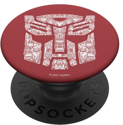 PopSockets Transformers Autobot Logo Details PopSockets PopGrip: Ausziehbarer Sockel und Griff für Handys/Tablets mit Tauschbarem Top