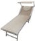 BAKAJI Lettino Prendisole Pieghevole da Mare con Tettuccio Parasole e Cuscino Poggiatesta Sdraio Stabilimento Piscina Spiaggia Professionale in Alluminio e Textilene 189 x 61 x 38 cm (Beige Melange)