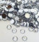 MajorCrafts 2000pcs 5mm ss20 Crystal Clear Flat Back Round 14 Facets Resin Rhinestones Arts and Crafts Embellishment Gems C29
