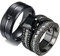 ANAZOZ 2 Stück Eheringe Paarpreis Edelstahl Vergoldet 8mm Breit Gebürstet Solitär Diamantring Ringe Partnerringe Bandringe Herren Ring Breit Schwarz Ausgefallen Frau:52 (16.6) & Mann:65 (20.7)