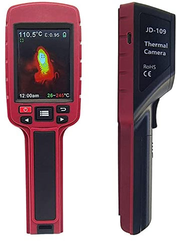 IR-Wärmebildkamera, 300000 Pixel High-Definition Handheld-Infrarot-Wärmebildkamera Sensor Fußbodenheizung Detektor Temperaturmesser -20℃~500℃, (2000mah Akku)