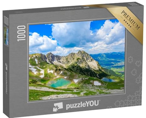 puzzleYOU: Puzzle 1000 Teile „Wunderschöner Gaisalpsee und das Rubihorn bei Oberstdorf, Deutschland“ – aus der Puzzle-Kollektion Allgäu