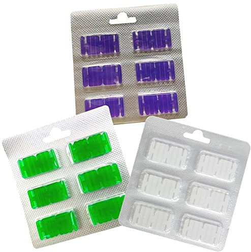 Duftstäbchen Lufterfrischer Duftblöcke Duft für alle Staubsauger mit Beutel, auch kompatibel mit Vorwerk (3 x 6 Duftblöcke (3Düfte))