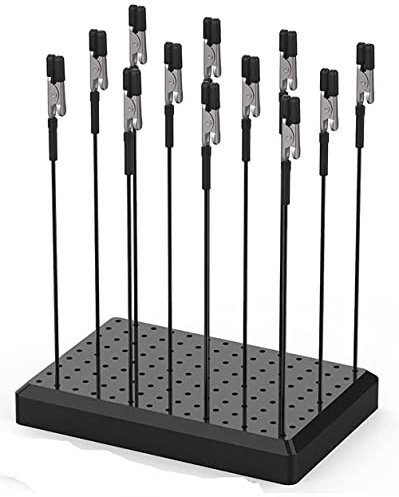 Dproptel Spray Paint Clamps, Airbrush Holder Clamp, Model Making Tool, Painting Stand Base and 10 Pcs Alligator Clip Holder Stand for Hobby Modeling and Craftwork
