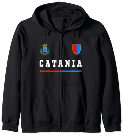 Catania Sport/Calcio Jersey Maglietta Bandiera Calcio Felpa con Cappuccio